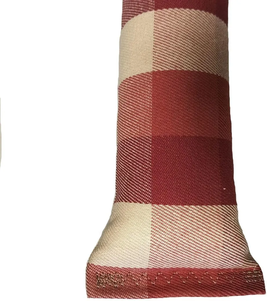 15" Catnip Cat Kicker Toys/Kitty Kick Sticks/Cat-Nip Kick Sticks (Beige and Red Plaid) (Kickers Filled with 1 oz Premium Canadian Catnip)