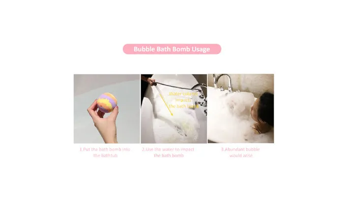 4 Piece Bath Bombs