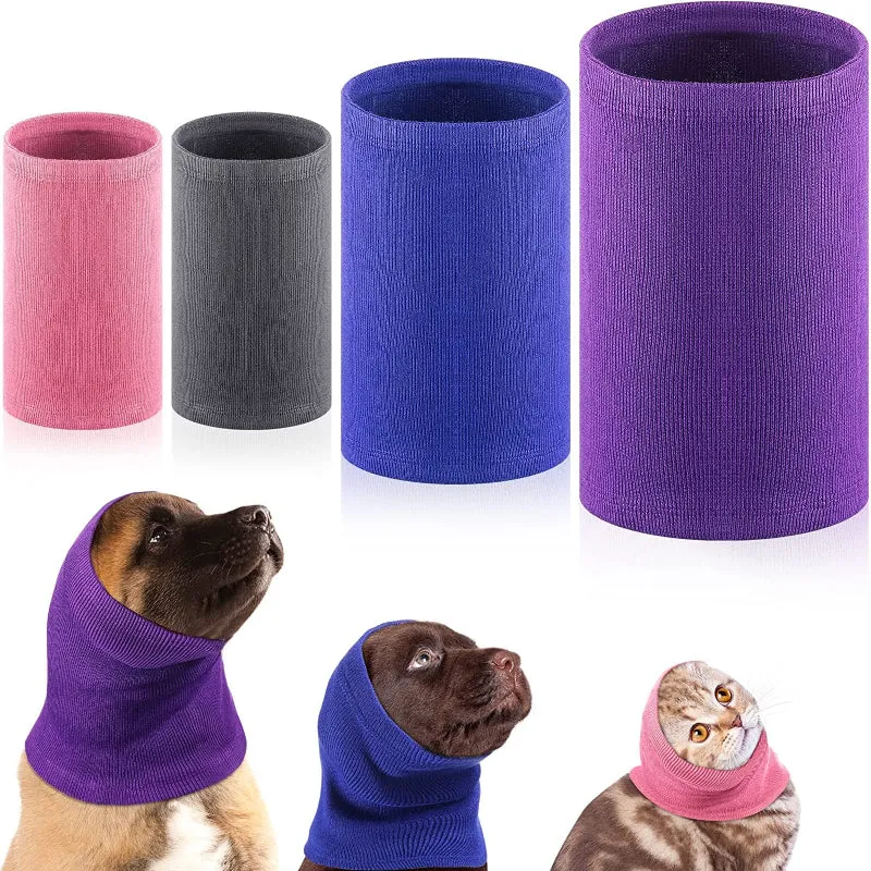 4 Pieces For Pet Dog Ear Scarf For Calming Pet