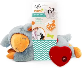 ALL FOR PAWS Dog Stuffed Animals with Heartbeat,Small Dog Toys for Dog Anxiety Relief,Puppy Behavioral Training Aid Toy Dog Stuff (Grey Sheep)