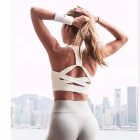 Ashore Shop Women's Straps Yoga Running Sports Athletic Bra Vest