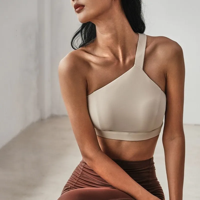 Beautiful Back Tie rope Sports Bra Women Fitness Yoga Bra High shockproof Running Vest-style Sports Bra Gym Workout Training Top