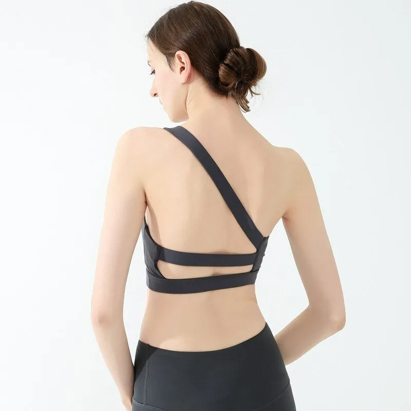 Beautiful Back Tie rope Sports Bra Women Fitness Yoga Bra High shockproof Running Vest-style Sports Bra Gym Workout Training Top