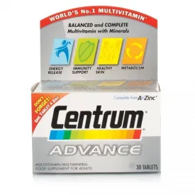 Centrum Advance A To Zinc (180 Tablets)