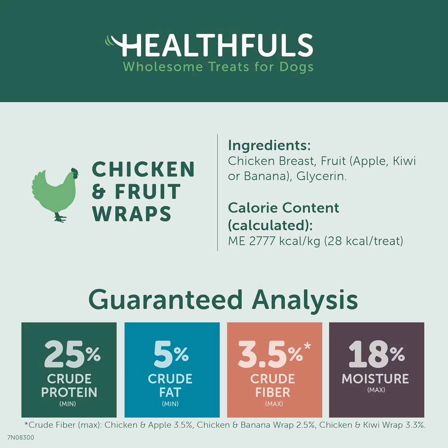 Chicken Wrapped Fruit Dog Treats, 16oz