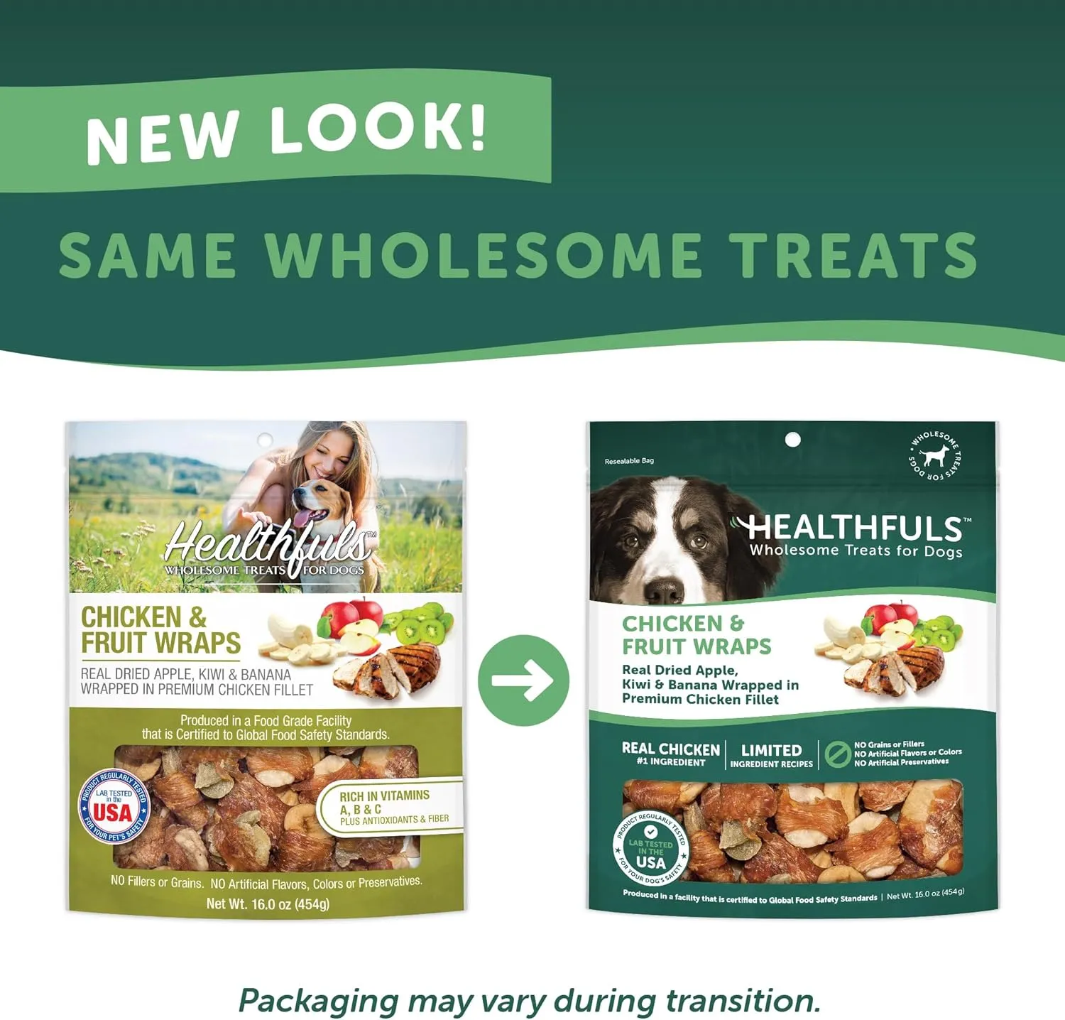 Chicken Wrapped Fruit Dog Treats, 16oz