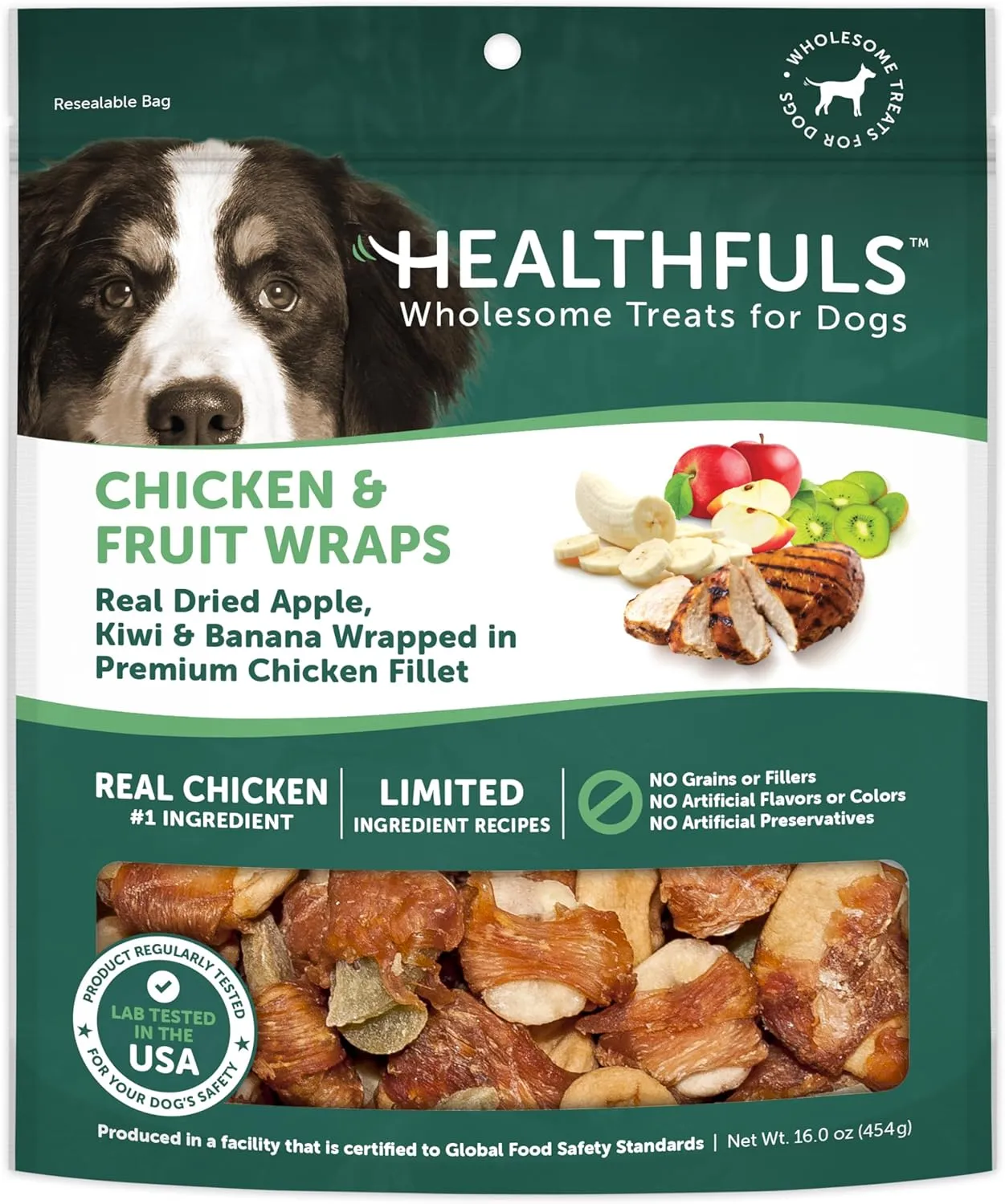 Chicken Wrapped Fruit Dog Treats, 16oz