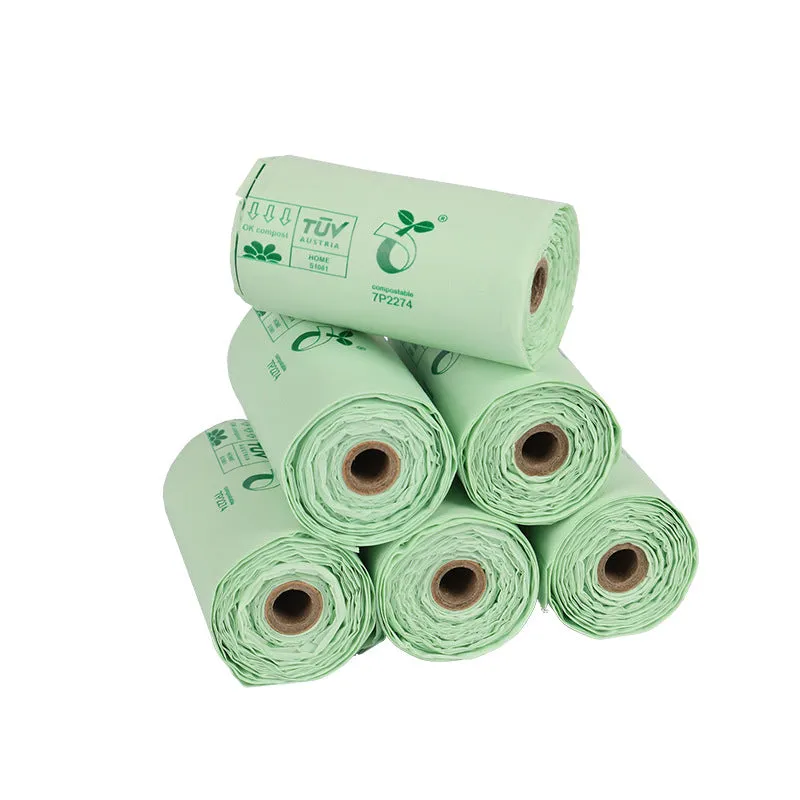 Corn Starch PLA Biodegradable Pet Garbage Bag Compost Continuous Roll Vest Bag Dog Stool Bag Stool Bag