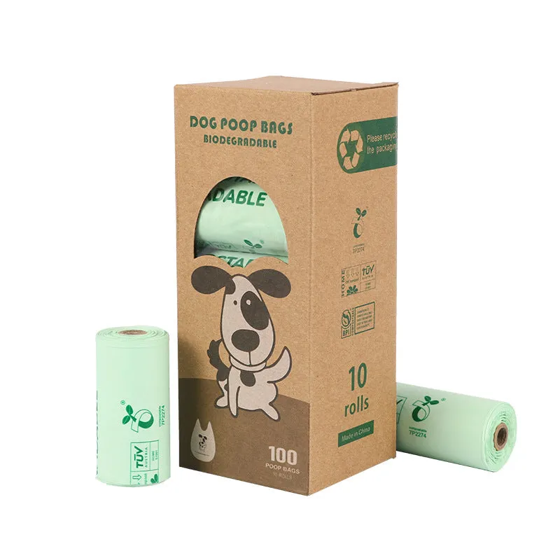 Corn Starch PLA Biodegradable Pet Garbage Bag Compost Continuous Roll Vest Bag Dog Stool Bag Stool Bag