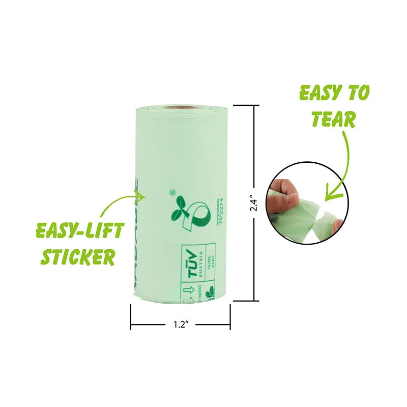 Corn Starch PLA Biodegradable Pet Garbage Bag Compost Continuous Roll Vest Bag Dog Stool Bag Stool Bag