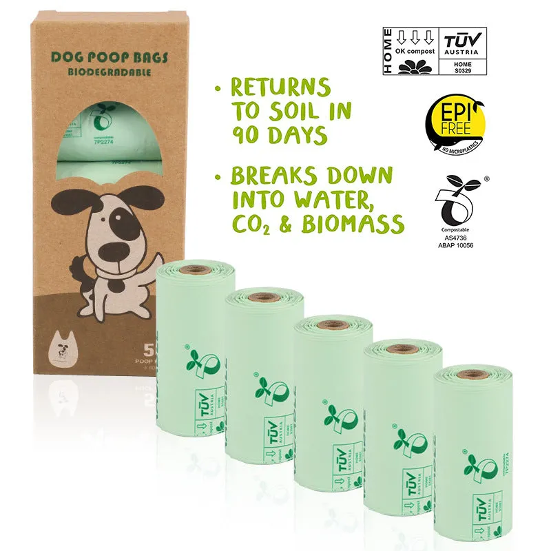 Corn Starch PLA Biodegradable Pet Garbage Bag Compost Continuous Roll Vest Bag Dog Stool Bag Stool Bag
