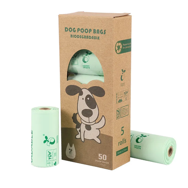 Corn Starch PLA Biodegradable Pet Garbage Bag Compost Continuous Roll Vest Bag Dog Stool Bag Stool Bag
