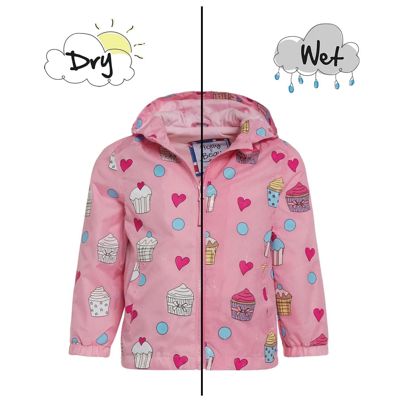 Cupcake Colour Changing Raincoat