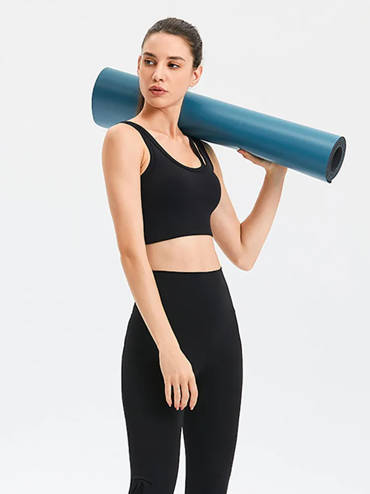 Dance Bra Outer Wear Shockproof Push Up Shaped Yoga Vest