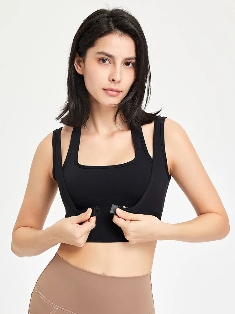 Dance Bra With Chest Pad Yoga Wear Vest Shockproof Sports Fitness Underwear