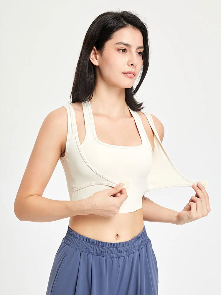 Dance Bra With Chest Pad Yoga Wear Vest Shockproof Sports Fitness Underwear