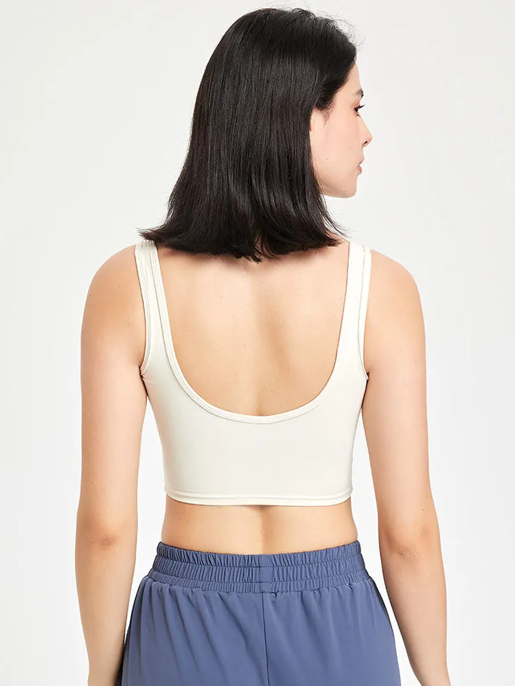 Dance Bra With Chest Pad Yoga Wear Vest Shockproof Sports Fitness Underwear