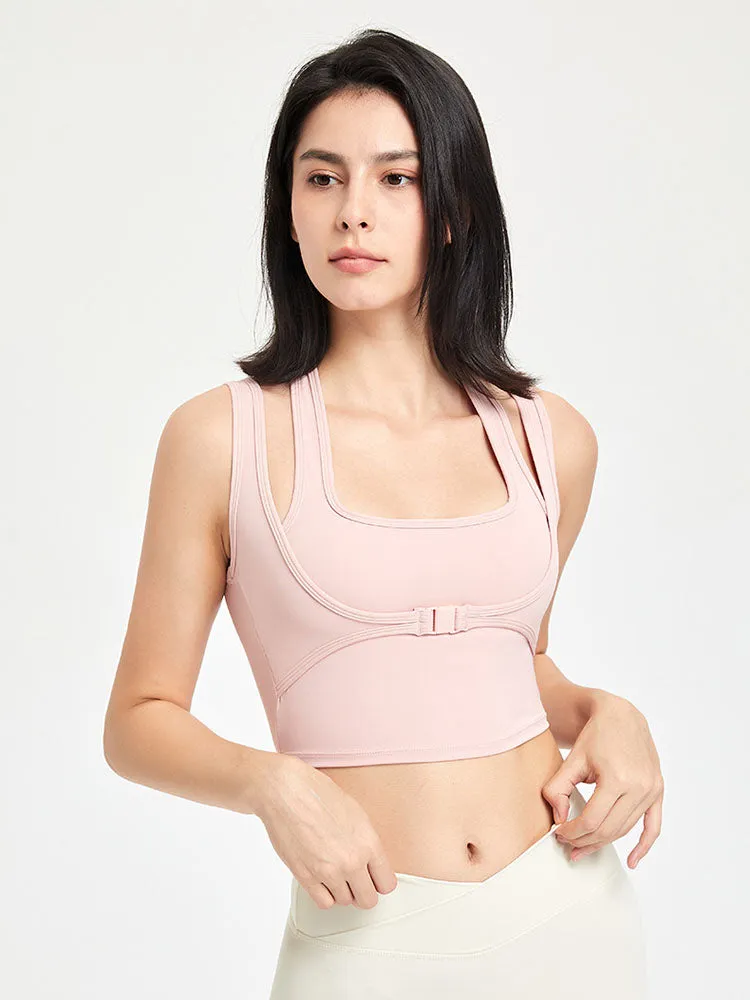 Dance Bra With Chest Pad Yoga Wear Vest Shockproof Sports Fitness Underwear