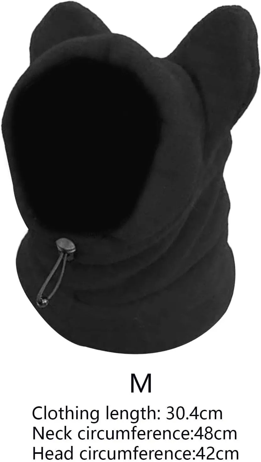 Dog Winter Hats Dog Headwear Windbreak Dog Ears Cover Neck Warmer Scarf for Small, Medium, Large Dogs Cat Small Animal Training, M