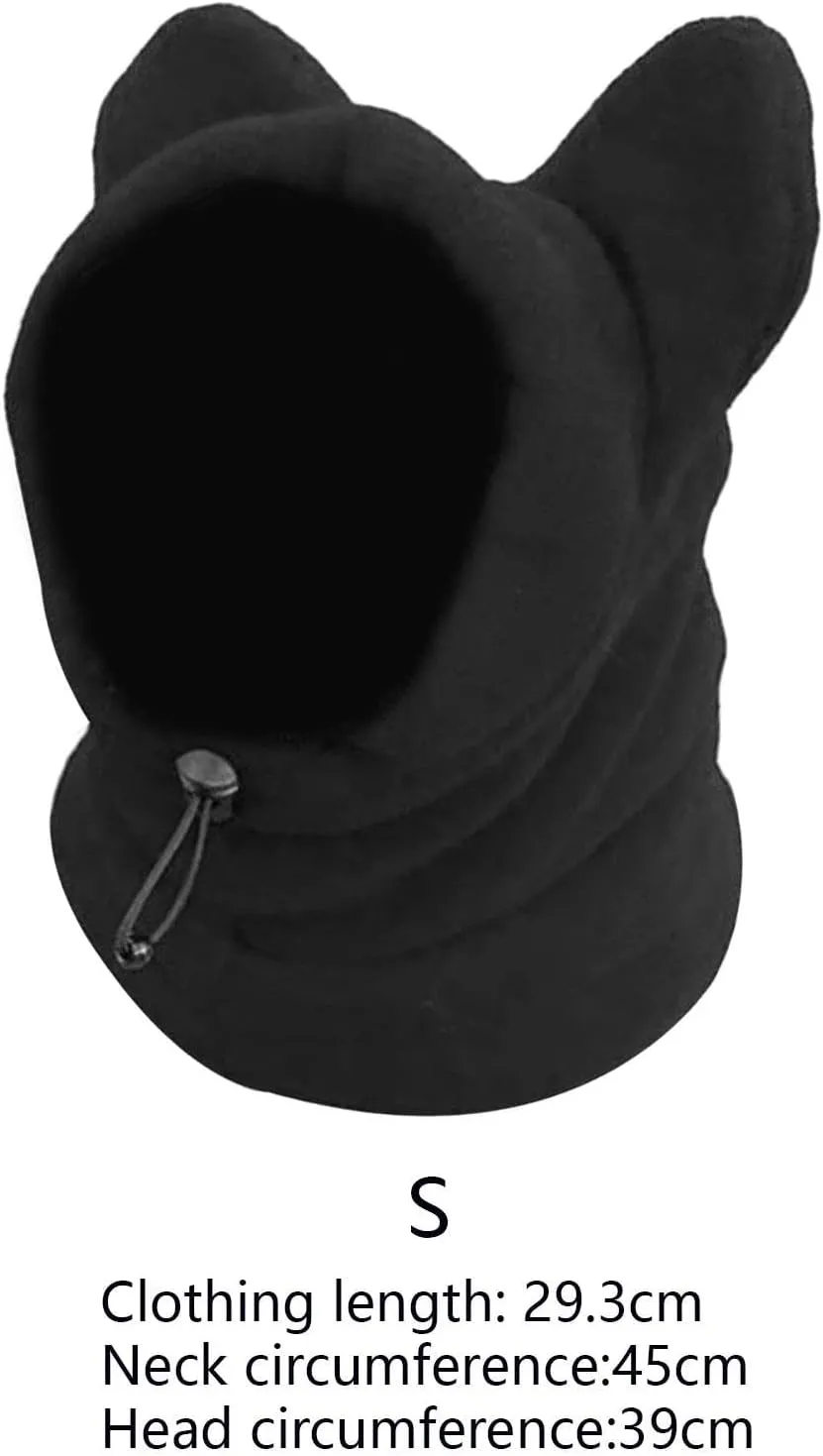 Dog Winter Hats Dog Headwear Windbreak Dog Ears Cover Neck Warmer Scarf for Small, Medium, Large Dogs Cat Small Animal Training, S