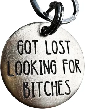 Funny Dog Tag, Stainless Steel Pet Tag, Personalized Got Lost Dog Collar Tag Puppy Tag Pet ID Tag, Pet Cat & Dog Collar Charm Gift for Dog Cats Owner Dog Lover (Got lost)
