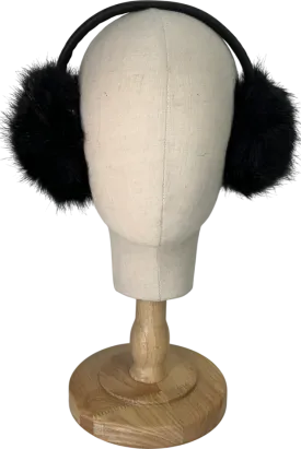 H&M Black Fluffy Earmuffs One Size