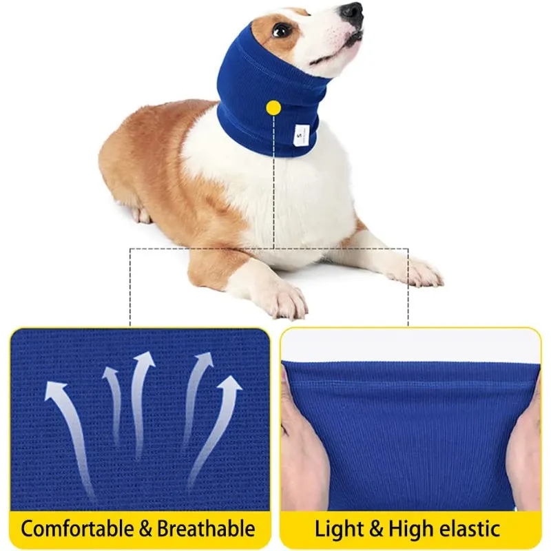 Hat For Dog And Cats Dog Ear Muffs Dog Snood For Calming Suitable For Wearing In Bathing Grooming Dog Ear Noise