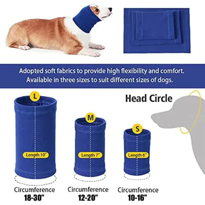 Hat For Dogs And Cats Dog Ear Muffs Dog Snood For Relief And Calming Suitable For Wearing In Bathing Grooming Dog Ear Noise