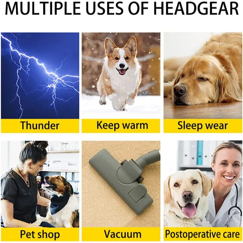 Hat For Dogs And Cats Dog Ear Muffs Dog Snood For Relief And Calming Suitable For Wearing In Bathing Grooming Dog Ear Noise