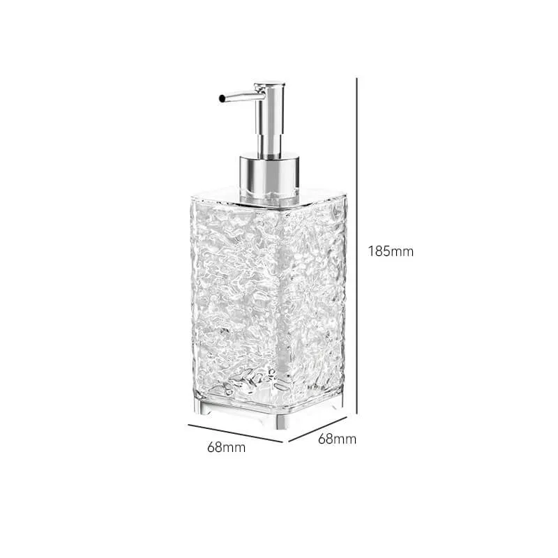 Ice Pattern Soap Dispenser Bottle
