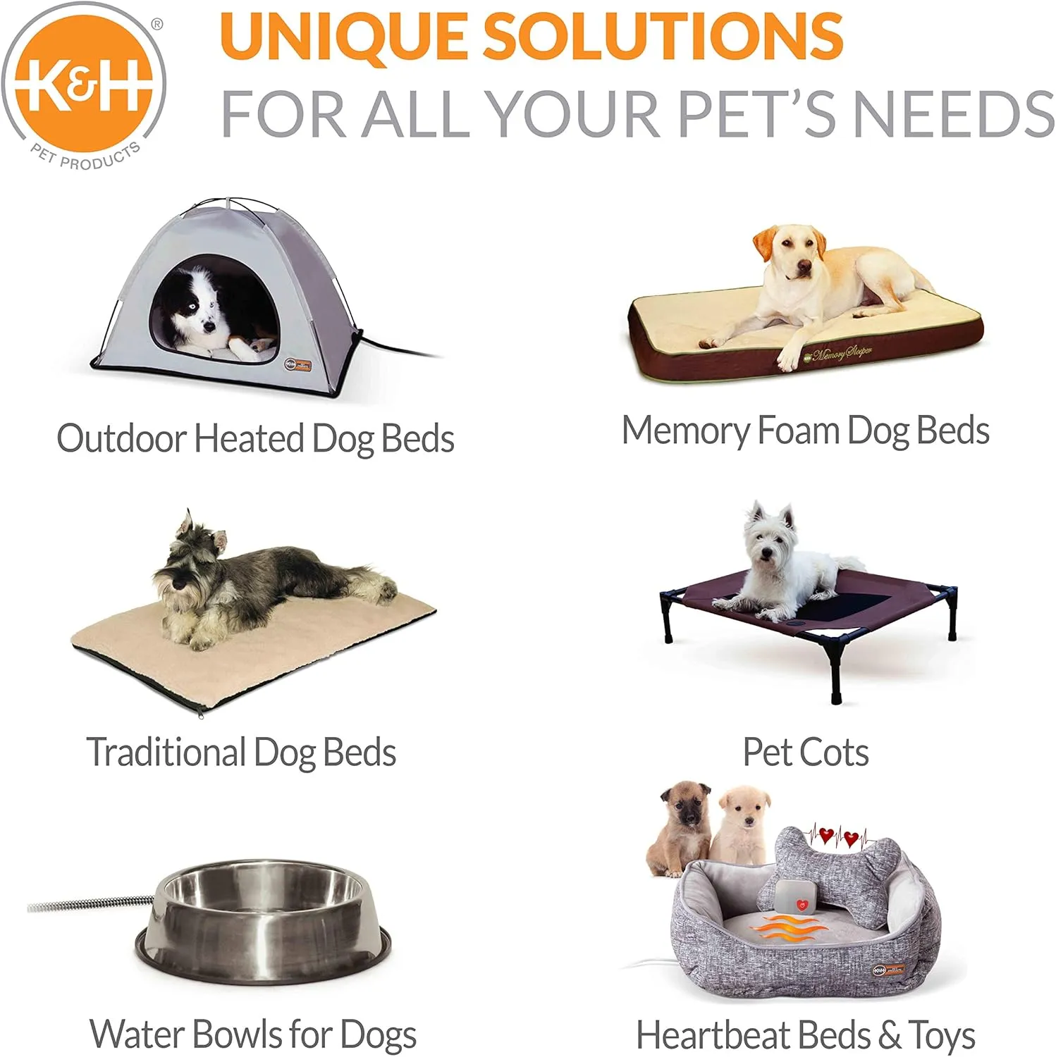 K&H Pet Products Quilt-Top Superior Orthopedic Bed Navy/Geo Flower Large 35 X 46 Inches