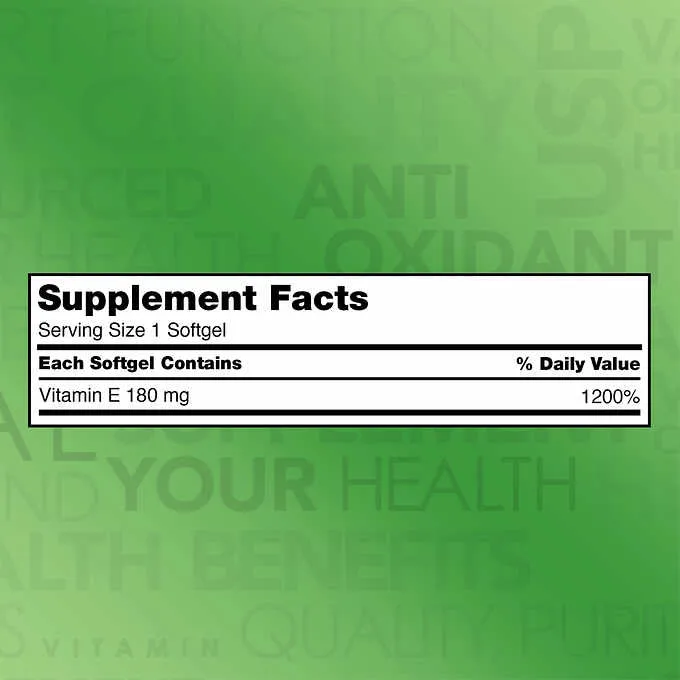 Kirkland Vitamin E 400 IU 500 softgels