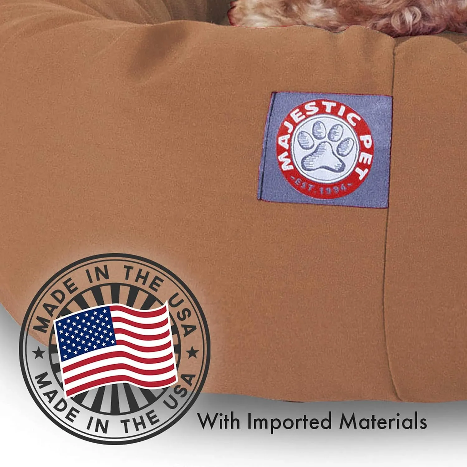 Majestic Pet 32 inch Khaki Bagel Dog Bed Products