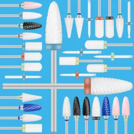 Milling Cutter For Manicure And Pedicure Mill Electric Machine For Nail Electric Nail Drill Bits Nail Art Mill Apparatus Feecy