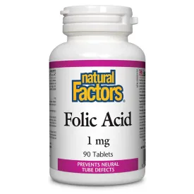 Natural Factors Folic Acid (1mg) (90 Tablets)