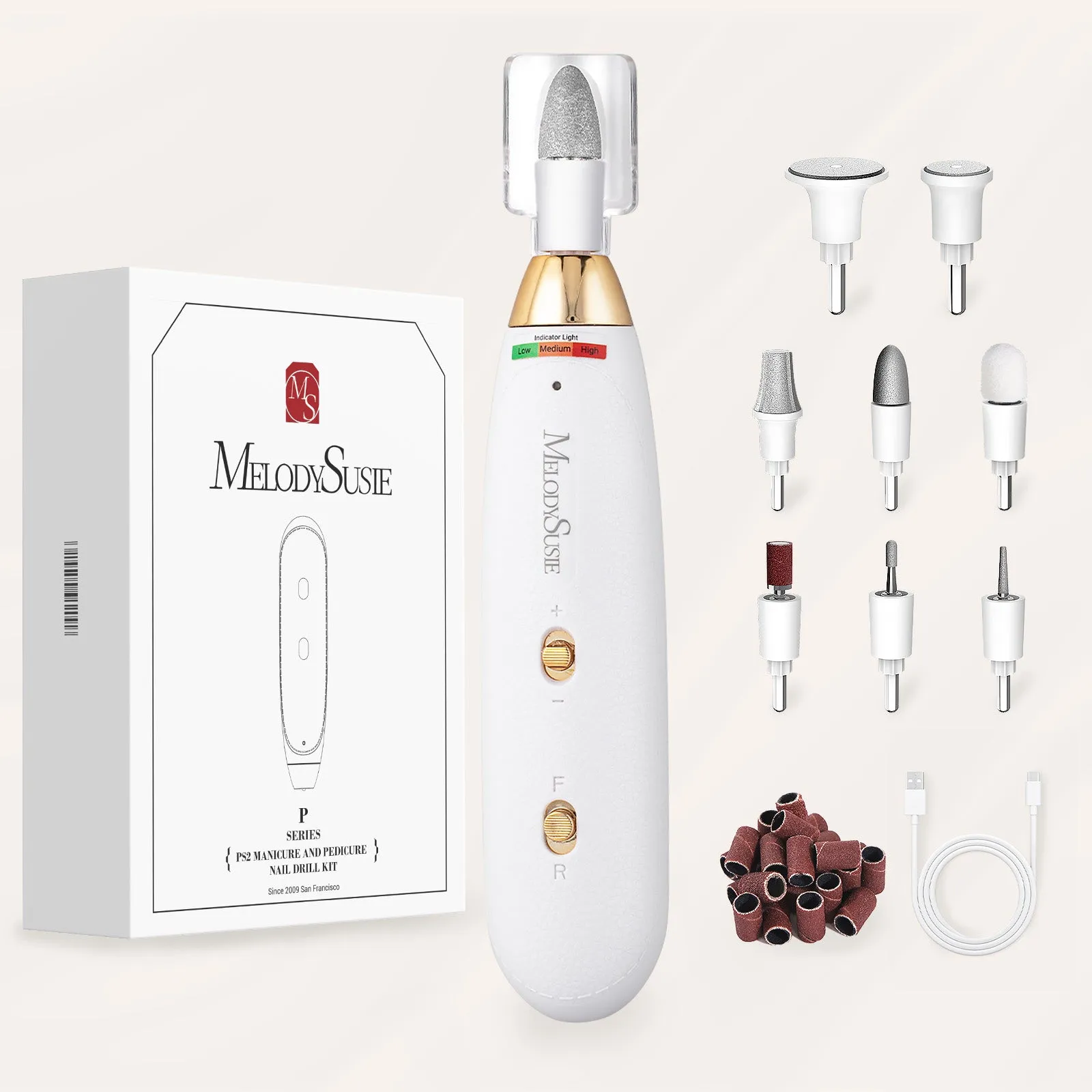 New PC650E Manicure & Pedicure Nail Drill Kit 6000 RPM