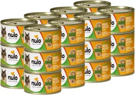 Nulo Chicken & Duck Shredded Wet Canned Cat Food, 3 Ounce (Pack of 24)