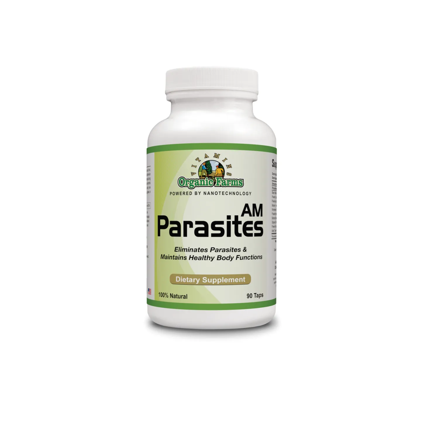 Organic Farms Vitamins Parasites AM Dietary Supplement