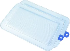 Pet Carrier Insert Pads size Small 19.5in x 12.5in Blue - 2 pack, Patented Design Locks in wetness keeps pet perfectly dry when traveling