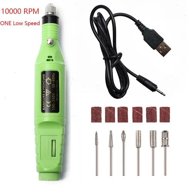 Portable Electric Nail File Drill Machine Kit