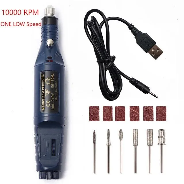 Portable Electric Nail File Drill Machine Kit
