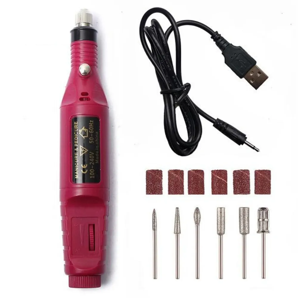 Portable Electric Nail File Drill Machine Kit