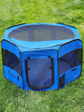 Portable Pet Playpen 45 * 45 * 22" Premium Large Size Puppy Kennel - Best for Small and Medium Size Dogs and Cats - Simple Folding Design for Easy Storage