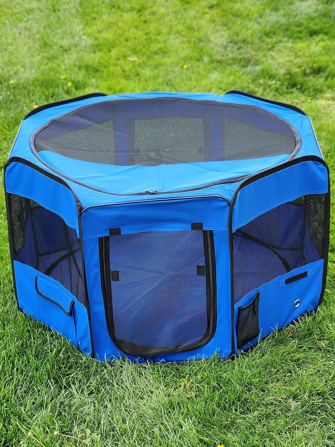 Portable Pet Playpen 45 * 45 * 22" Premium Large Size Puppy Kennel - Best for Small and Medium Size Dogs and Cats - Simple Folding Design for Easy Storage
