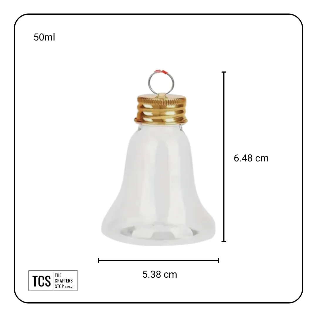 "Booze Baubles" Christmas Bell Fillable Hanging Baubles