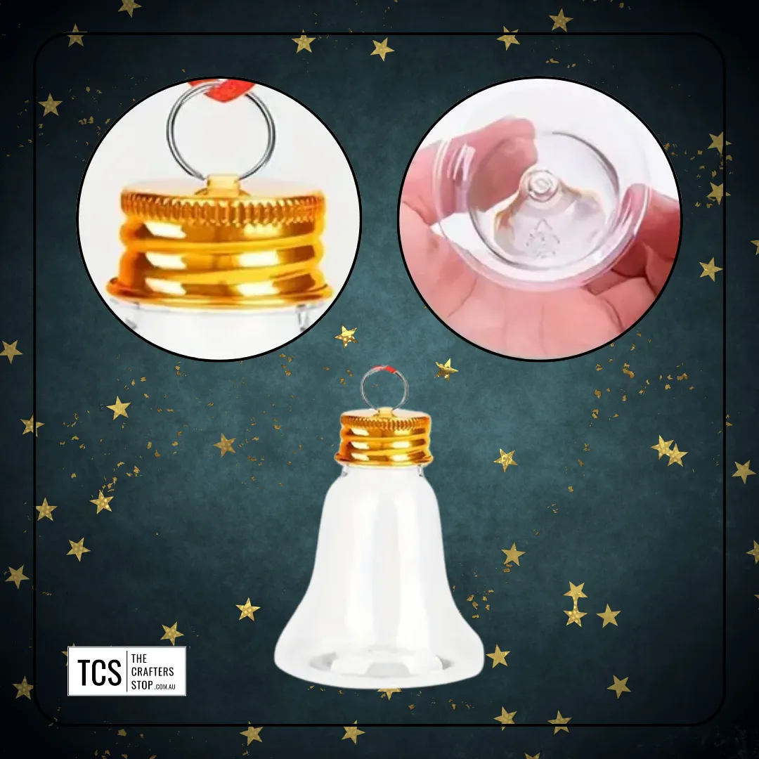 "Booze Baubles" Christmas Bell Fillable Hanging Baubles