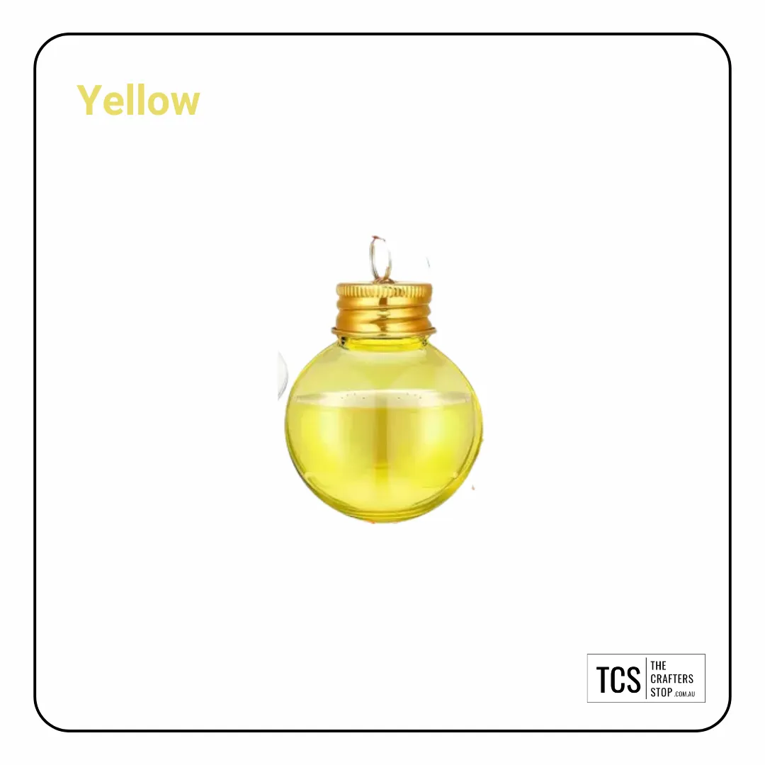 "Booze Baubles" Round Fillable Hanging Baubles (5 Colours)