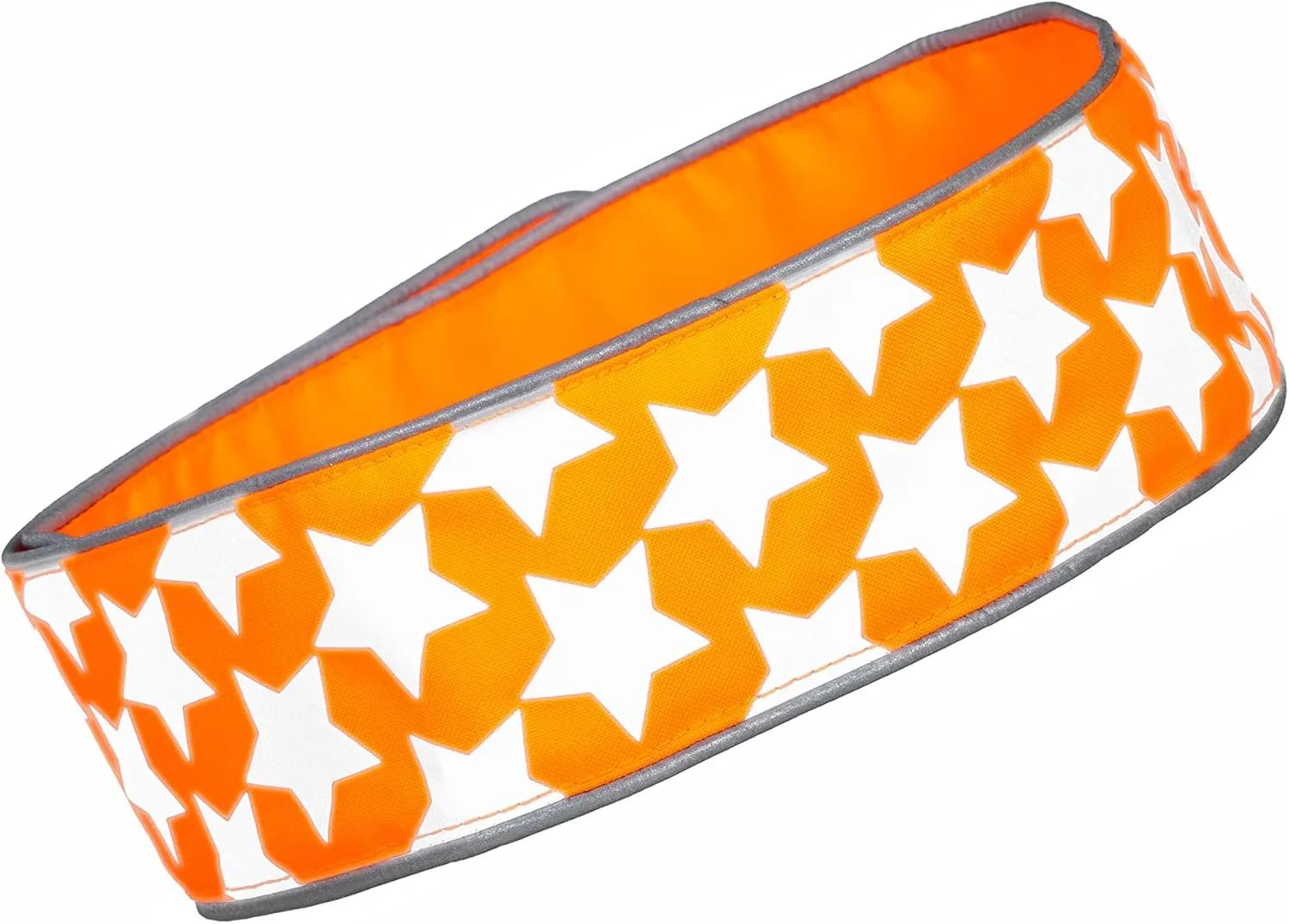 Reflective Dog Collar. Fluorescent, Blaze Orange with Adjustable Fastener for Small, Medium & Large Pets. High Visibility Dog Products to Safeguard Your PUP from Motorists & Hunters.