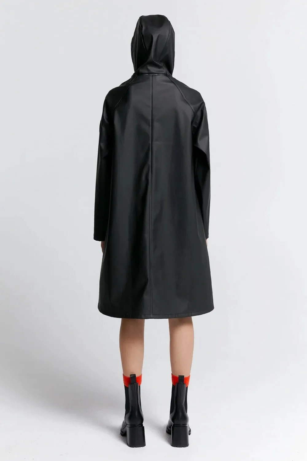Runaway Long Raincoat | Black