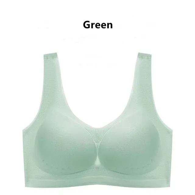 Seamless Wireless Ultra-Thin Bra for Women – Breathable Sleep Bralette & Sports Bra, Summer Vest Top, Plus Size M-5XL
